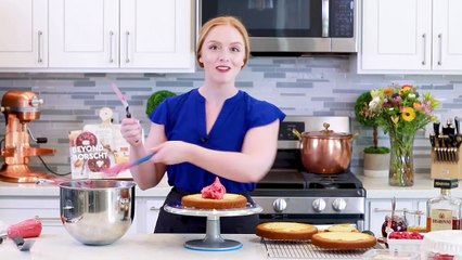 Raspberry Almond Cake with Raspberry Buttercream