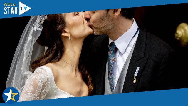 Mariage de Ludwig de Bavière : Recouverte de dentelles, Sophie-Alexandra est époustouflante en robe