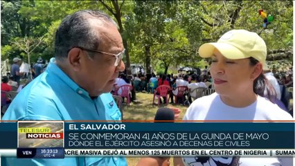 El Salvador: Recuerdan a víctimas de la masacre de Guinda de Mayo