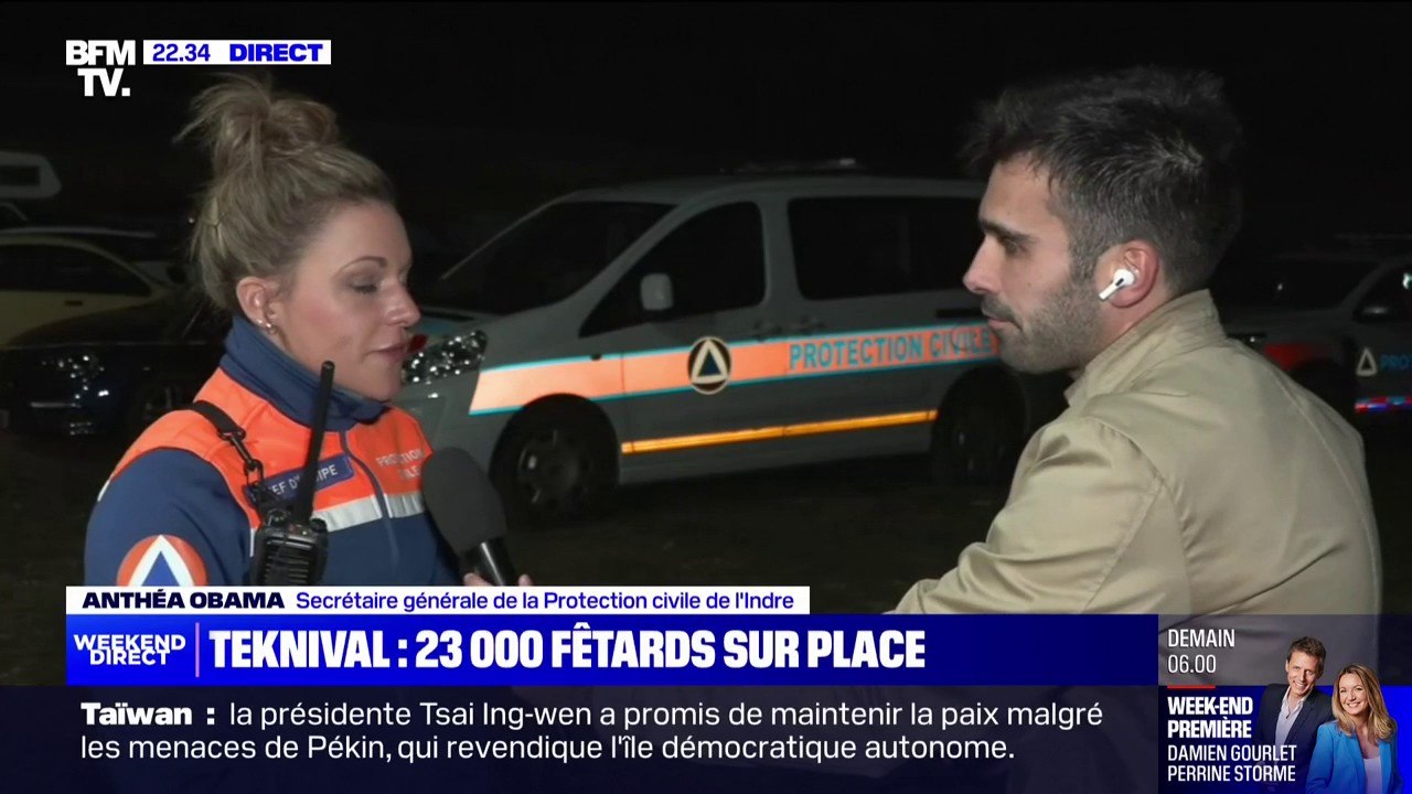 Teknival: "On reste sur le qui-vive, on attend de voir" ce qui se passera cette nuit, affirme Anthéa Obama, secrétaire générale de ma Protection civile de l'Indre