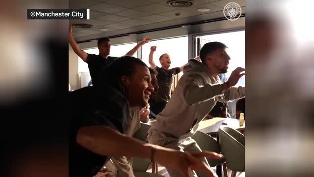 Manchester City - La joie des Citizens au moment du sacre