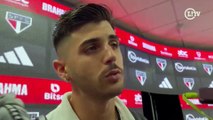 Beraldo, zagueiro do São Paulo, comenta como foi marcar o terceiro gol, no jogo contra o Vasco