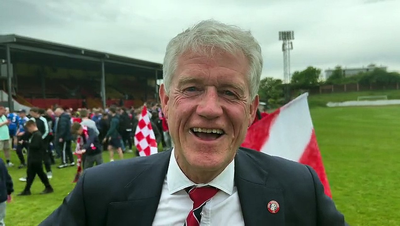 Spartans chairman celebrates promotion to SPFL