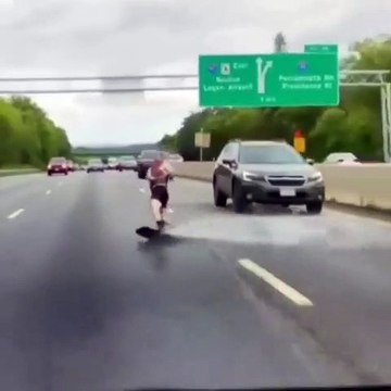 Water Skating on the Road #shorts #viral #shortsvideo #video #innovationhub