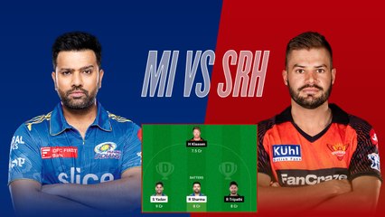 Mumbai Indians vs Sunrisers Hyderabad, Dream 11 Team