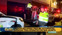 Policía recupera autopartes robadas en inmueble de San Jacinto en La Victoria