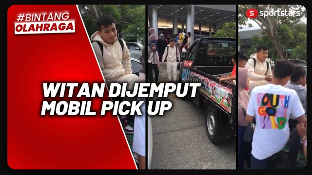Witan Sulaeman Dijemput Mobil Pick Up Saat Pulang ke Palu