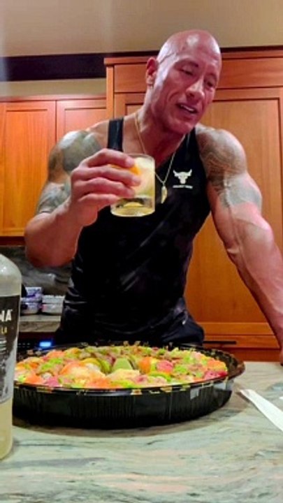 Therock caught some " midweek f*ck it's soosh & mana.