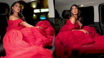 Cannes Red Carpet 2023: Influencer Niharika NM Red Flowy Gown Look Viral | Boldsky