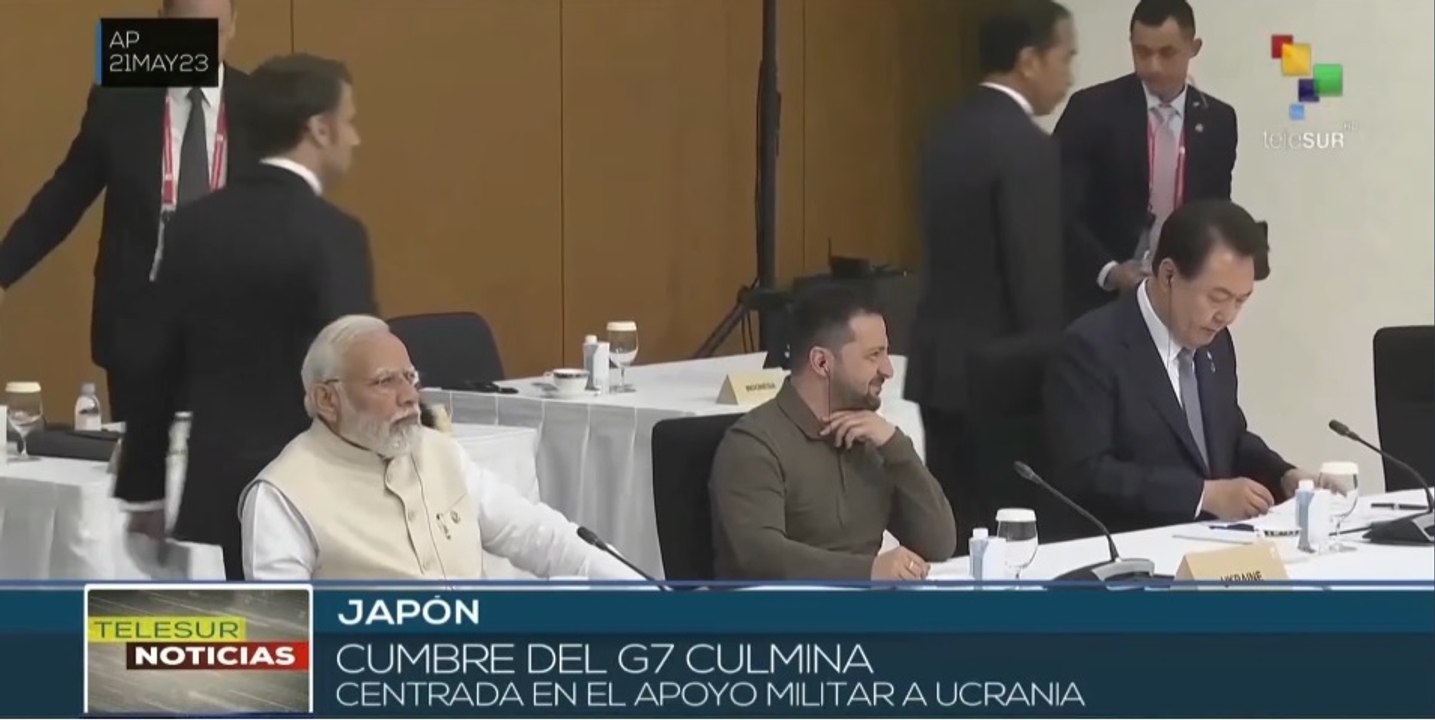 Zelenski se reúne con líderes del G7 para abordar apoyo militar a Ucrania