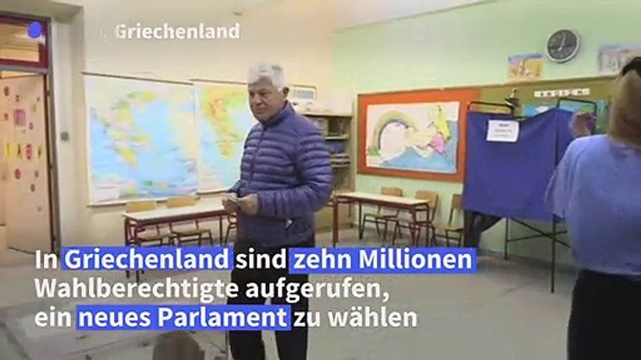 Griechenland hält Parlamentswahl ab