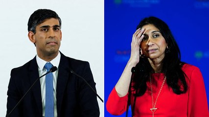 Descargar video: Rishi Sunak avoids backing Suella Braverman over speeding points allegations