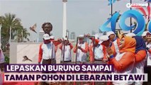 Momen Pj Gubernur DKI Jakarta Heru Budi Lepaskan Ratusan Burung Saat Perayaan Lebaran Betawi di Monas