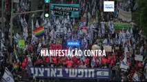 Manifestantes regressam às ruas de Telavive