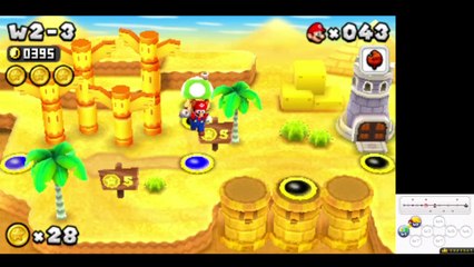 New Super Mario Bros 2 - World 2 (Citra emulator)