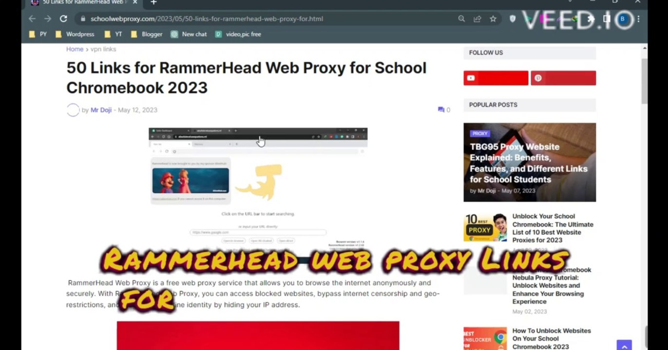 Top 50 Rammerhead Browser Links for Chromebook video Dailymotion