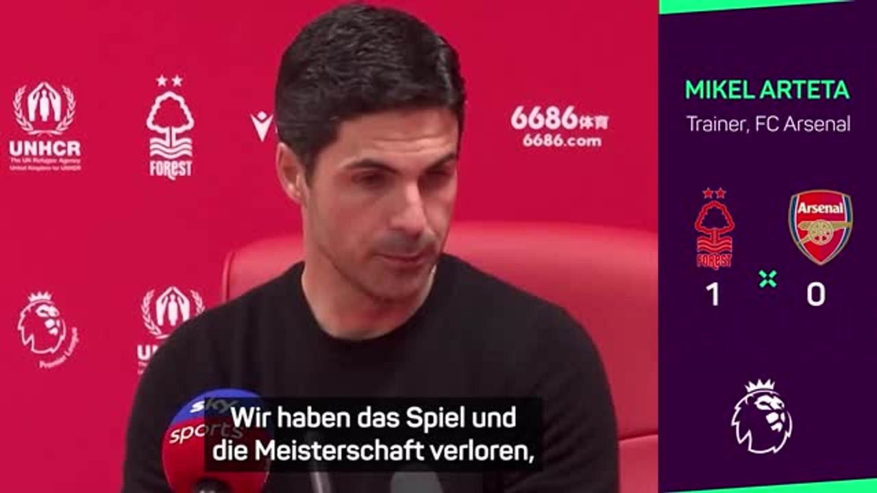 Arteta: 'Ein wirklich trauriger Tag'