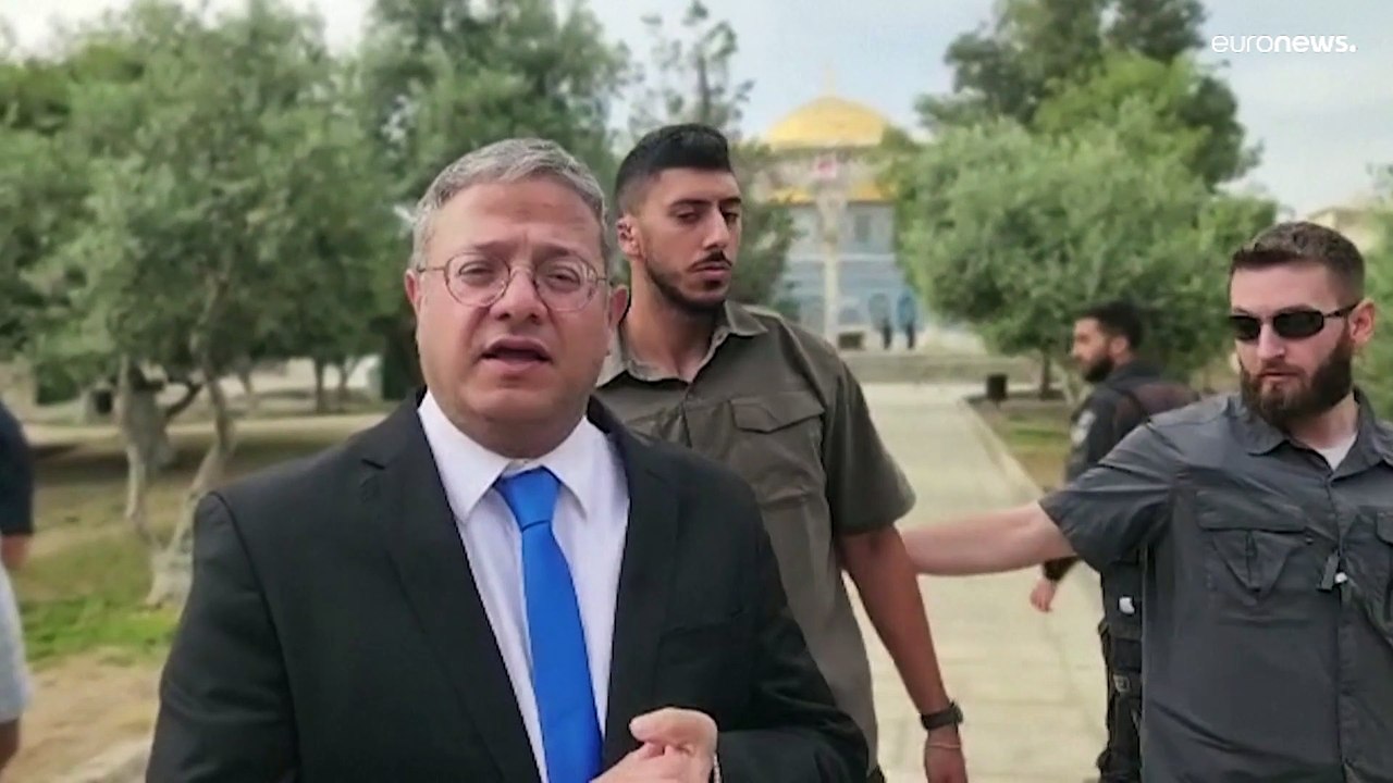 وزير الأمن الإسرائيلي المتطرف بن غفير يقتحم المسجد الأقصى.. ويقول "نحن أصحاب البيت وأسياد القدس"