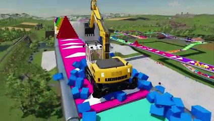 Farming Simulator 22 005 - LIEBHERR EXCAVATORS DEATH RUN PARKOUR