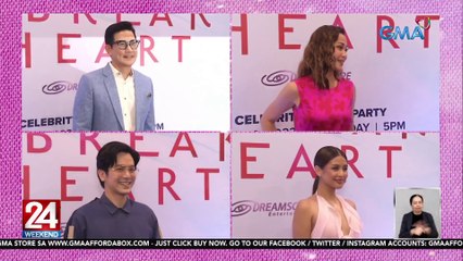 Cast at ilang celebrities, dumalo sa celebrity watch party ng "Unbreak My Heart" | 24 Oras Weekend