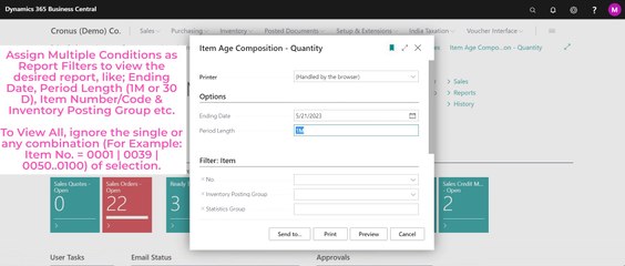 Stock-Item Aging Reports in Business Central