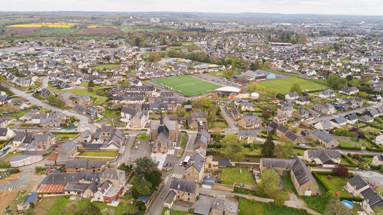 Lécousse vue de drone