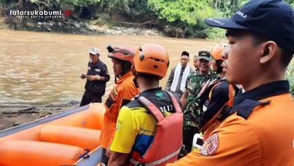Dua bocah perempuan tenggelam terbawa arus sungai Cimandiri di Sukabumi