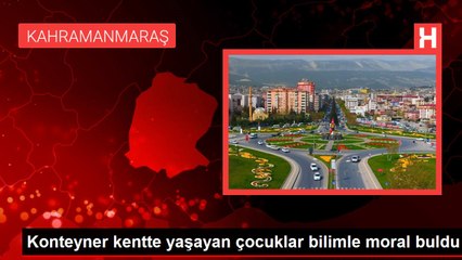 Konteyner kentte yaşayan çocuklar bilimle moral buldu