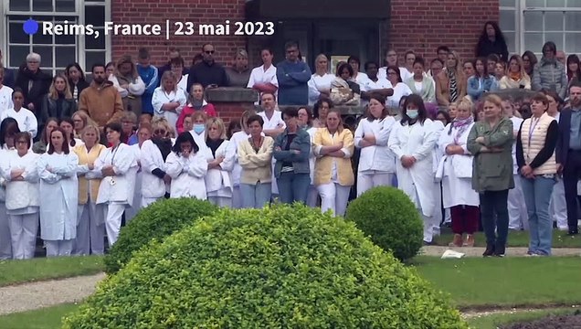 En France, l'émotion après le meurtre d'une infirmière du CHU de Reims