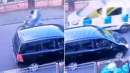 CCTV shows police van following electric bike before fatal Cardiff crash