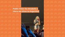 PABLLO VITTAR faz desabafo e chora em show na Argentina