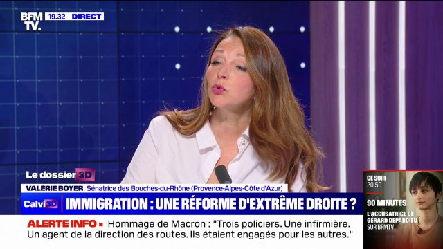 Immigration: Les Français ne comprennent pas l'impuissance qui est organisée autour de ces questions estime Valérie Boyer, sénatrice (LR) des Bouches-du-Rhône