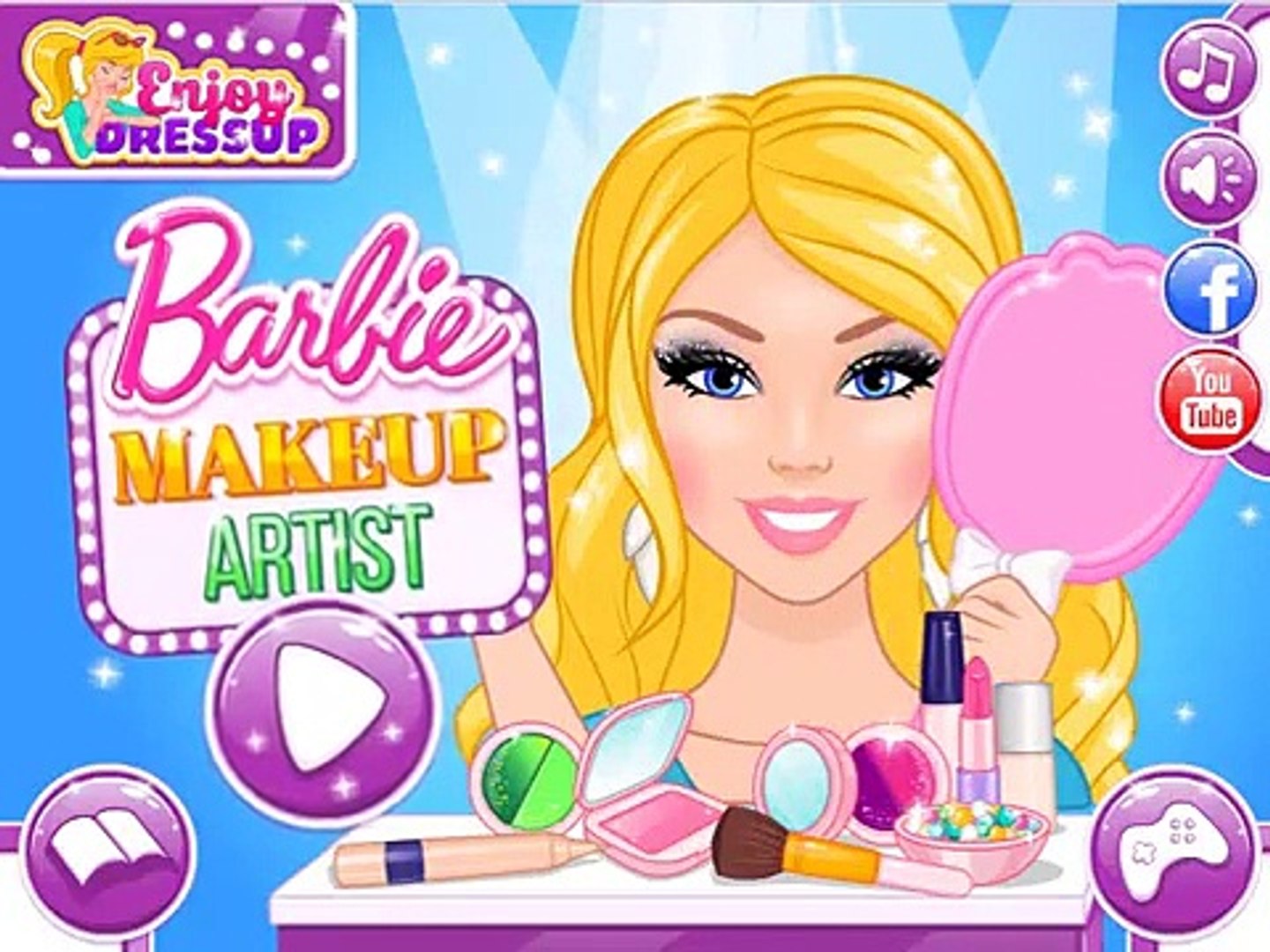 Barbie Video Game - Barbie Makeup Artist - Enjoydressup.com - video  Dailymotion