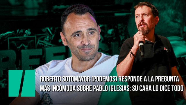 Roberto Sotomayor (Podemos) responde a la pregunta más incómoda sobre Pablo Iglesias: su cara lo dice todo