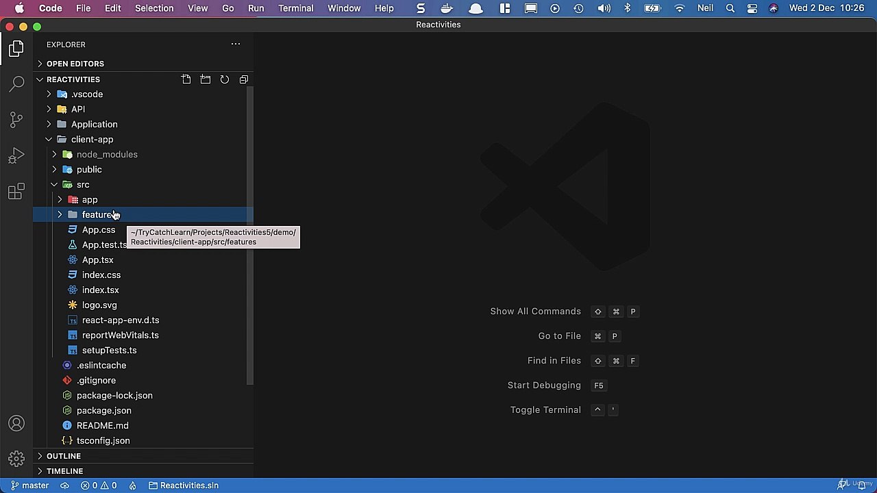 Creating a CRUD application in React - Folder structure in React