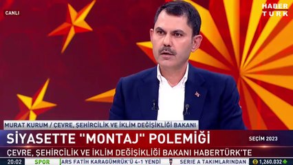 Bakan Kurum'un montaj açıklaması: Görüntülerin gerçek olup olmadığının önemi yok