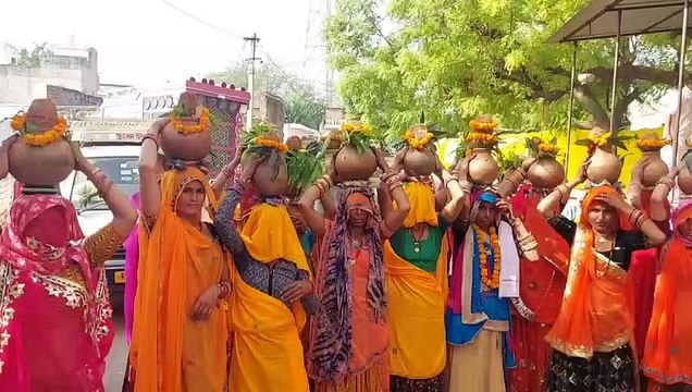 दौसा. कलश यात्रा के साथ प्राण प्रतिष्ठा महोत्सव की शुरुआत