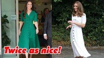 Princess Kate always buys two dresses of the same color in different colors for public events   look