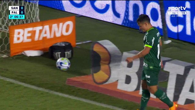 Santos x Palmeiras (Campeonato Brasileiro 2023 7ª rodada) 2° tempo