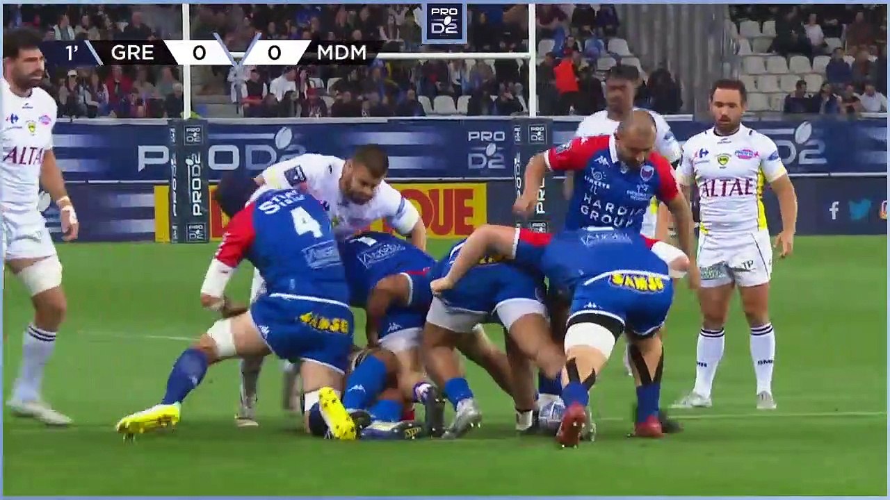 PRO D2 - Résumé FC Grenoble Rugby-Stade Montois: 36-27 - Demi-finale - Saison 2022/2023