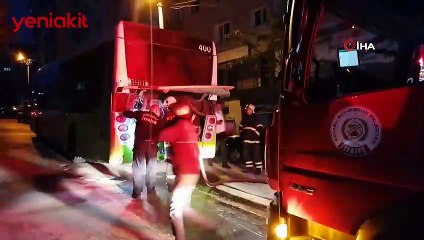 Yolcu otobüsünde korku dolu anlar! Bir anda dumanlar yükseldi