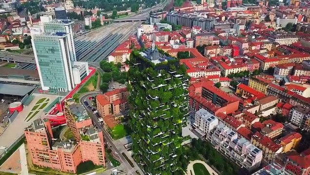 Bosco Verticale - Milan, Italy - by drone [4K]