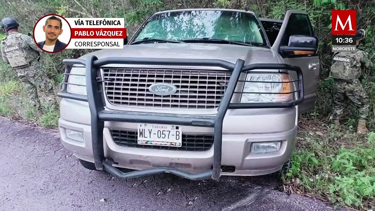 En Quintana Roo, elementos de la Marina aseguran camioneta blindada y armas