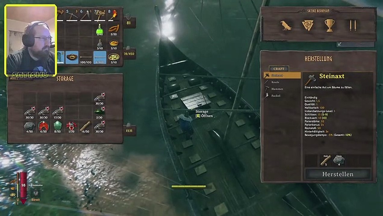 Mit Schirm, Schiff und Schlange. Valheim #262