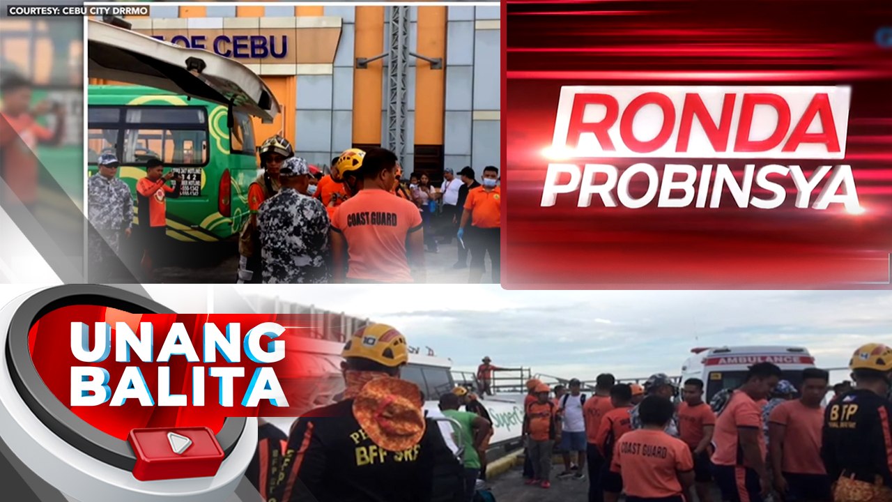 Ferry at cargo ship, nagkabanggaan sa dagat sa Cebu City; ilang sakay ng ferry, sugatan | UB