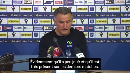 36e j. - Galtier : "Ekitike était très frustré à la pause"