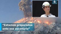 Sheinbaum dice que riesgo en CDMX por actividad del Popocatépetl será solo caída de ceniza