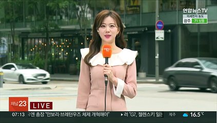 [날씨] 불청객 황사 영향, 공기 탁해…내륙 요란한 소나기