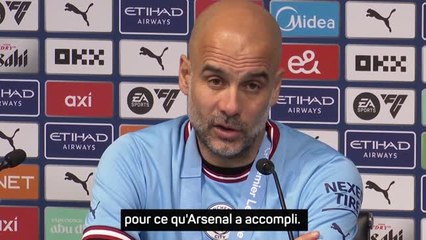 37e j. - Guardiola : "Arsenal nous a poussés dans nos derniers retranchements"