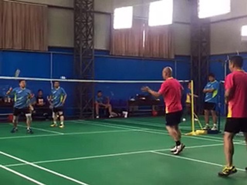 Funny badminton